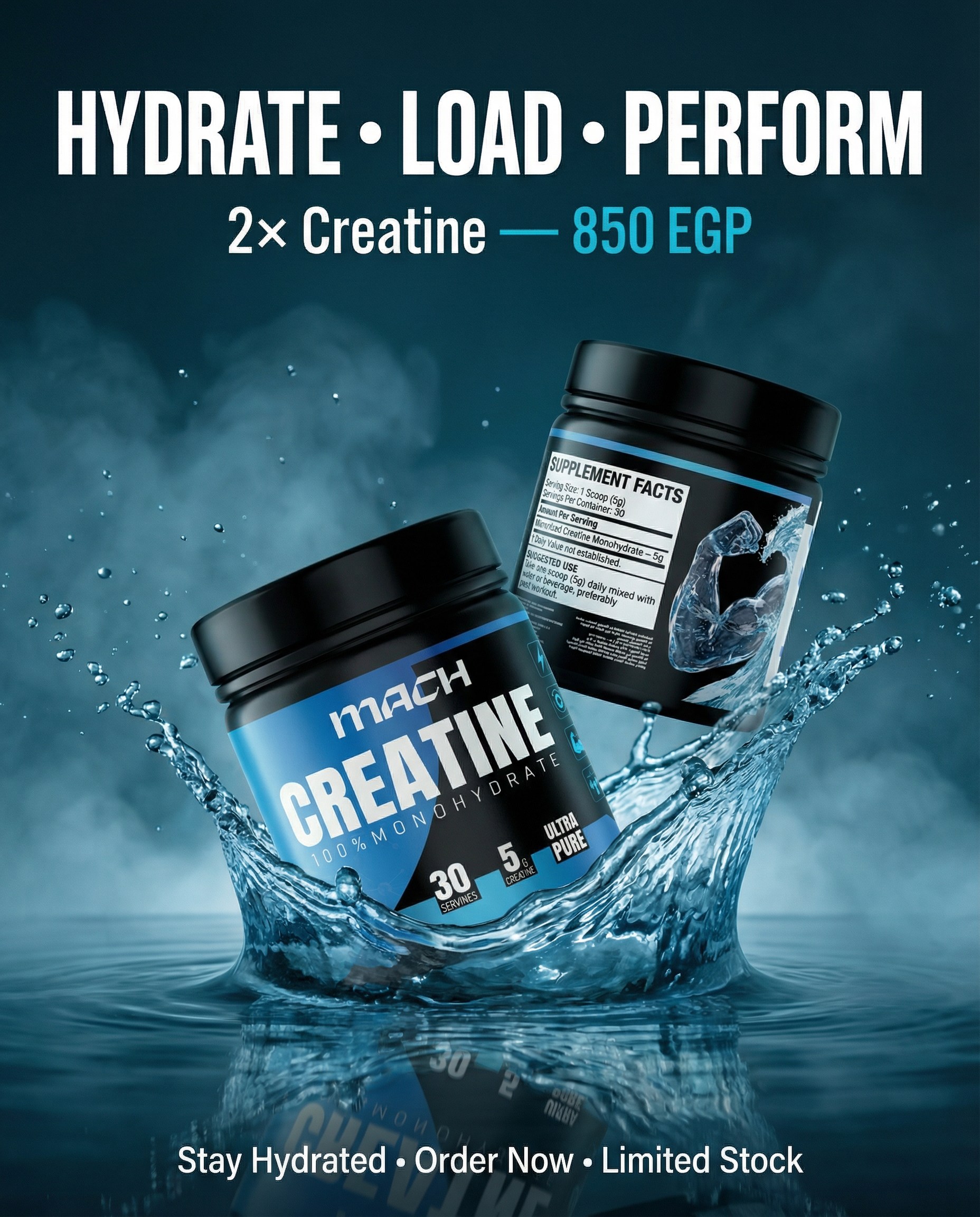 Mach Creatine - 2x Monohydrate - 30 Serv.
